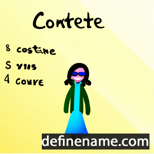 cartoon of the name Corentine