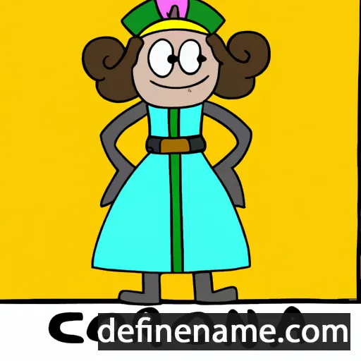 cartoon of the name Coronda