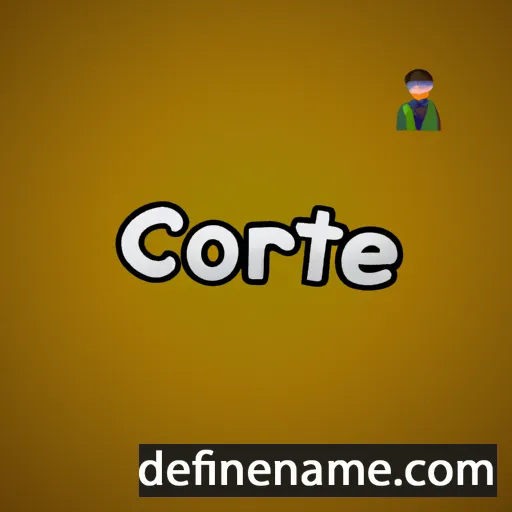 cartoon of the name Cortéz