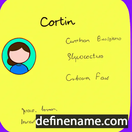 cartoon of the name Cortlyn