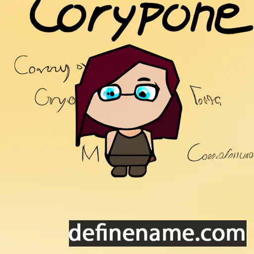 cartoon of the name Corynne