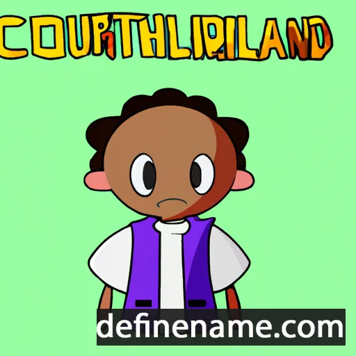 cartoon of the name Courtland