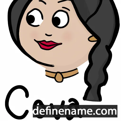 cartoon of the name Cova