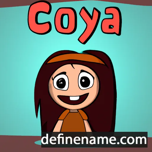 cartoon of the name Coya