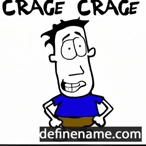 cartoon of the name Craiggie