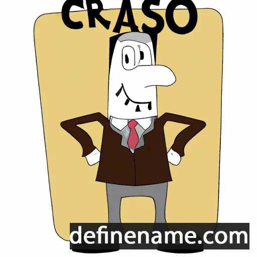 cartoon of the name Crasso