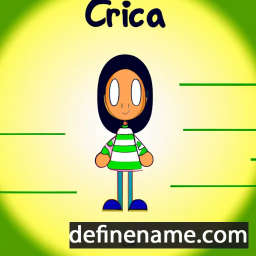 cartoon of the name Crecia