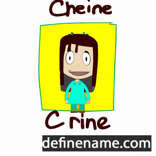 cartoon of the name Creine