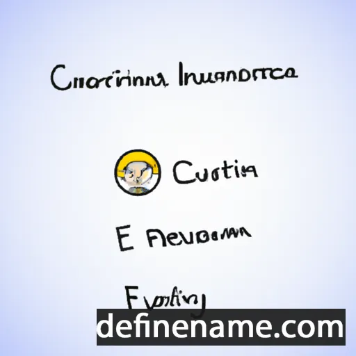 cartoon of the name Crescentiana