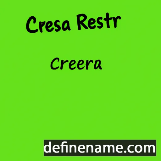 cartoon of the name Cressa