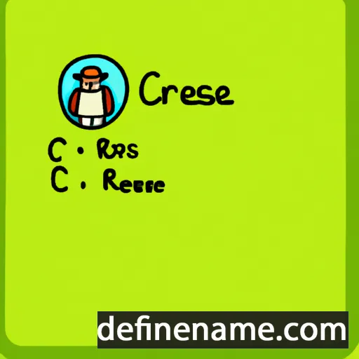 cartoon of the name Cresse