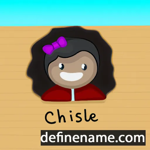 cartoon of the name Crislaine