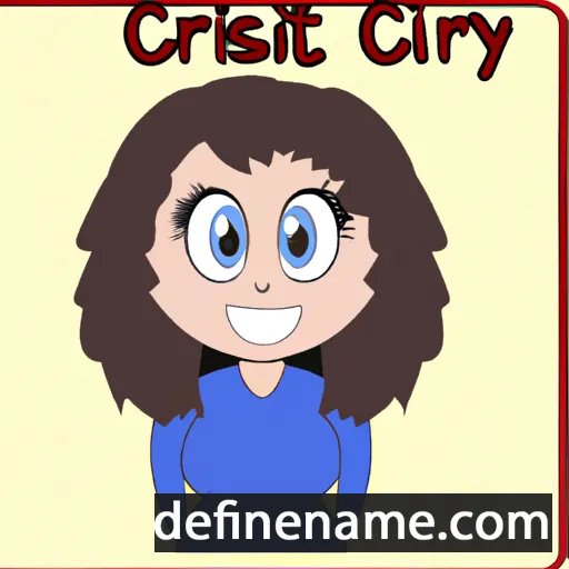 cartoon of the name Crissy