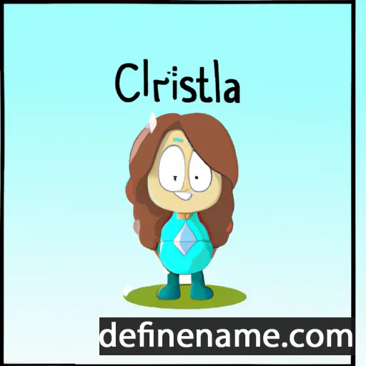 cartoon of the name Cristalda