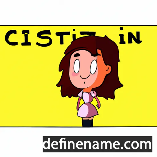 Cristín cartoon