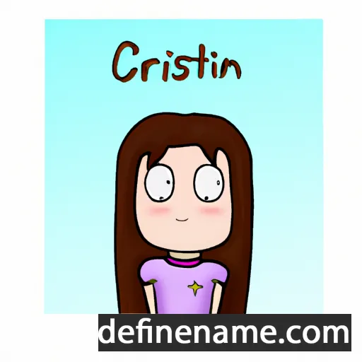 cartoon of the name Cristín