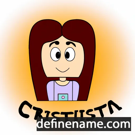 cartoon of the name Cristià