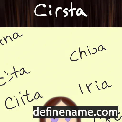 Cristia cartoon