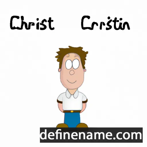 cartoon of the name Cristijn