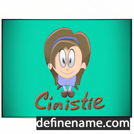 cartoon of the name Cristinel