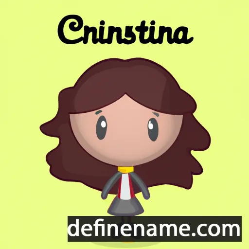 Cristinela cartoon