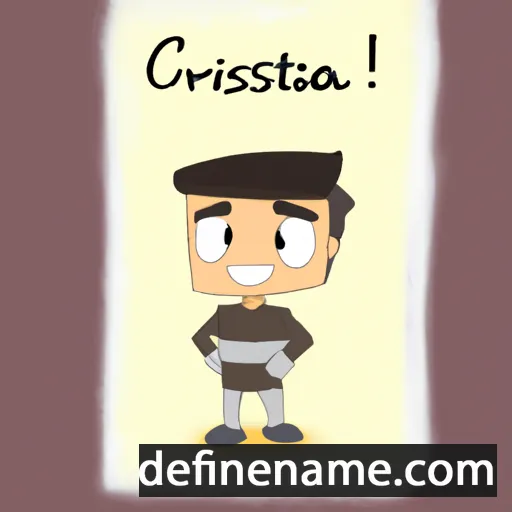 cartoon of the name Cristóval