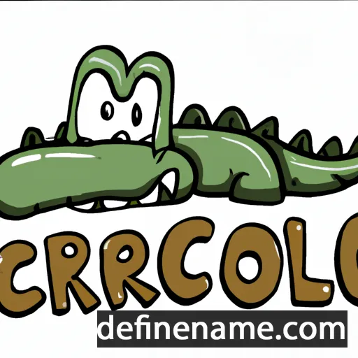 cartoon of the name Croc