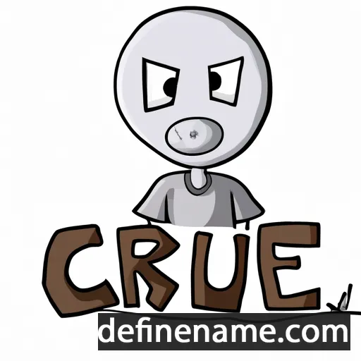 cartoon of the name Cru