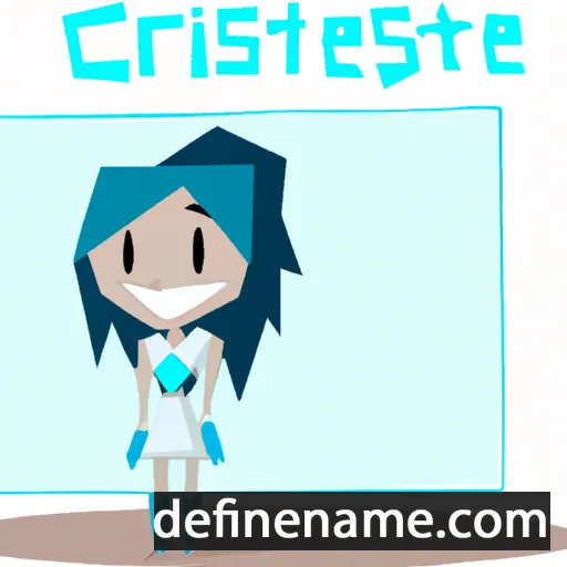 cartoon of the name Crystaline