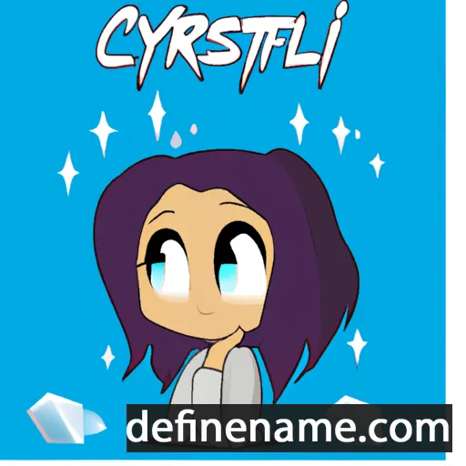 cartoon of the name Crystel