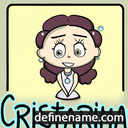 cartoon of the name Crystina