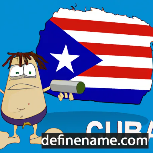 cartoon of the name Cuba