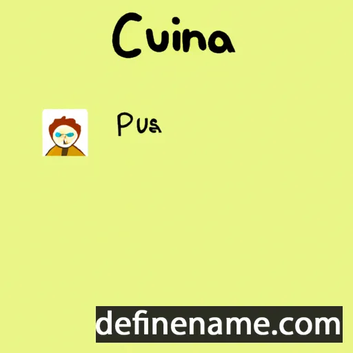 cartoon of the name Curinna