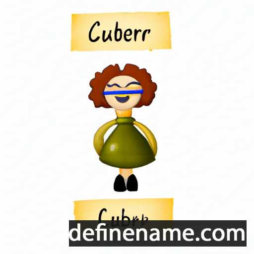 cartoon of the name Cutberta