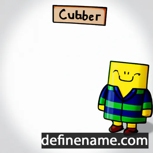 cartoon of the name Cuthburga