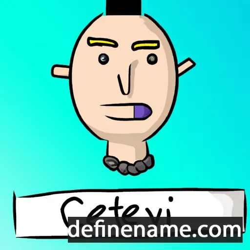 cartoon of the name Cvjetan