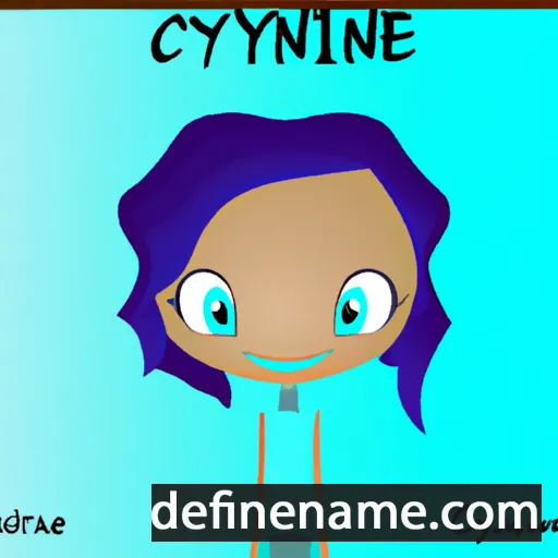 cartoon of the name Cyanne