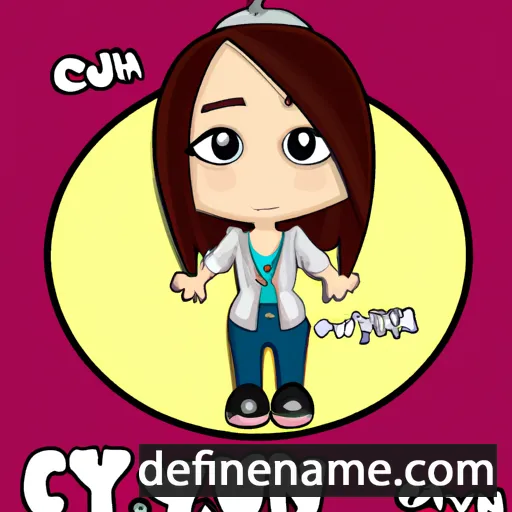 cartoon of the name Cyn