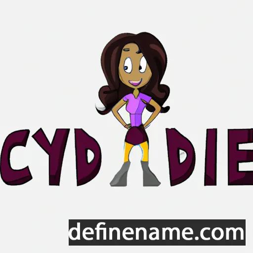 cartoon of the name Cyndee