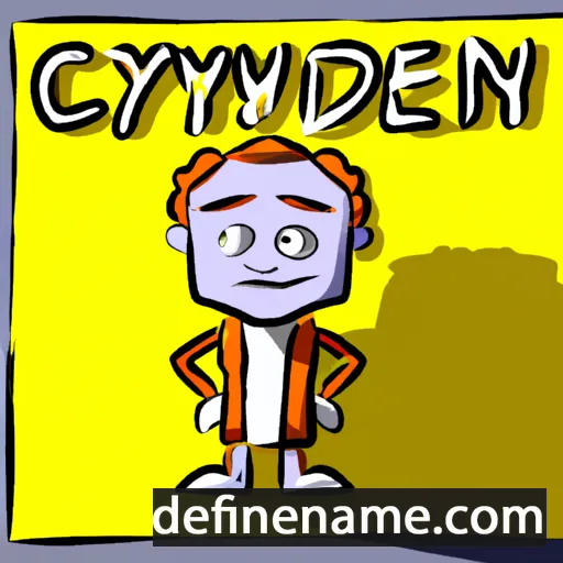 Cynedyr cartoon