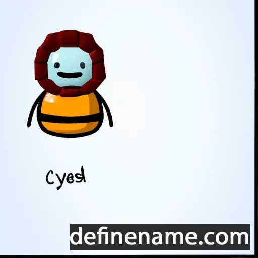 cartoon of the name Cyneðryð