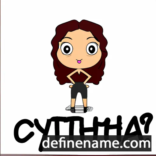 cartoon of the name Cyntha