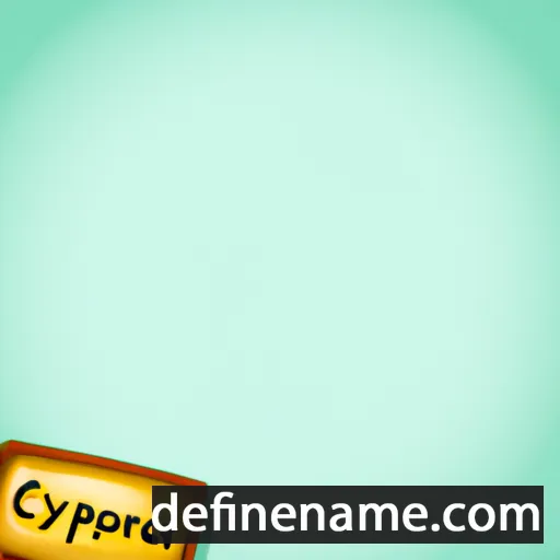 cartoon of the name Cyppora