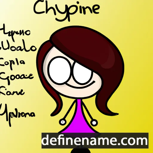 cartoon of the name Cyprianne