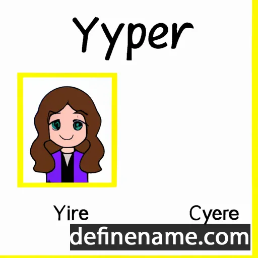 cartoon of the name Cyrene