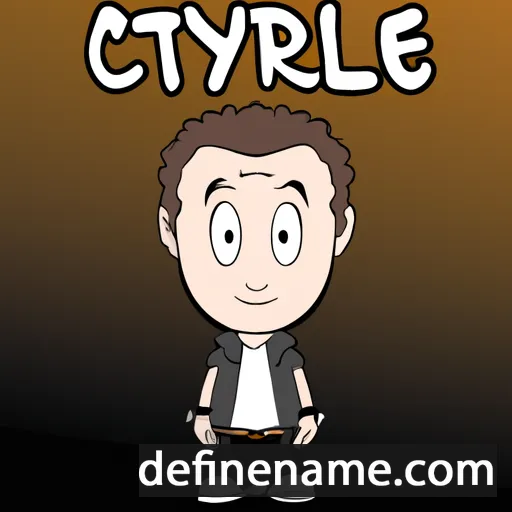 cartoon of the name Cyrile