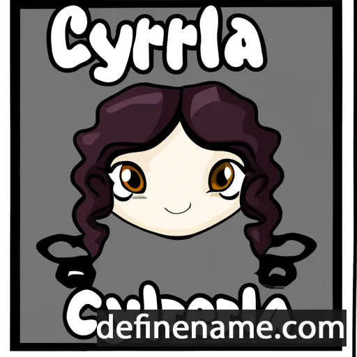 cartoon of the name Cyrylla