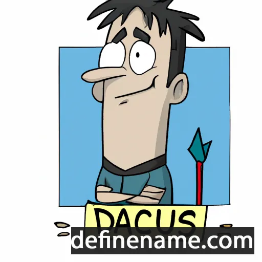 cartoon of the name Dacius