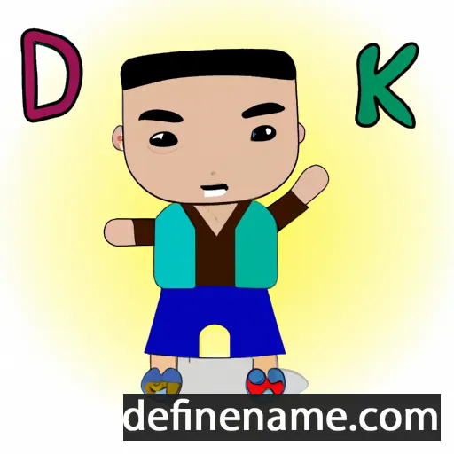 cartoon of the name Daekwon