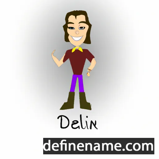 cartoon of the name Daelin